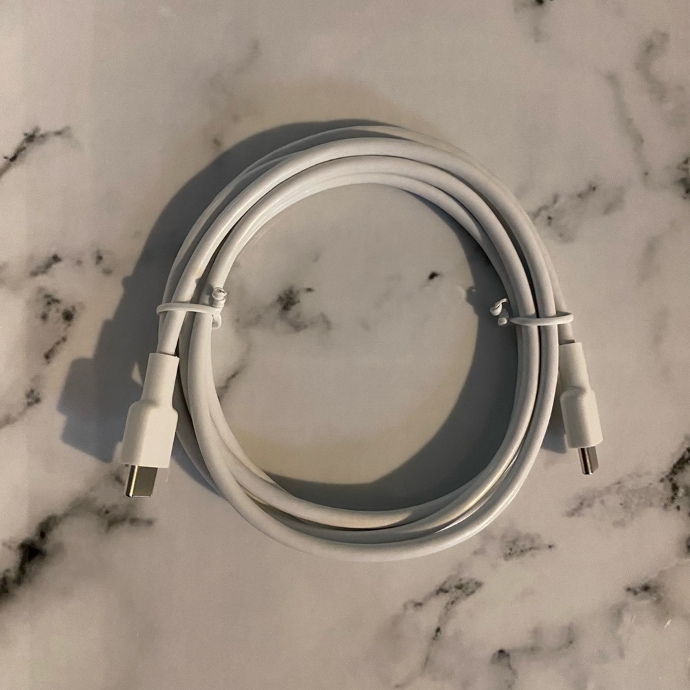 White USB-C Charging Cable